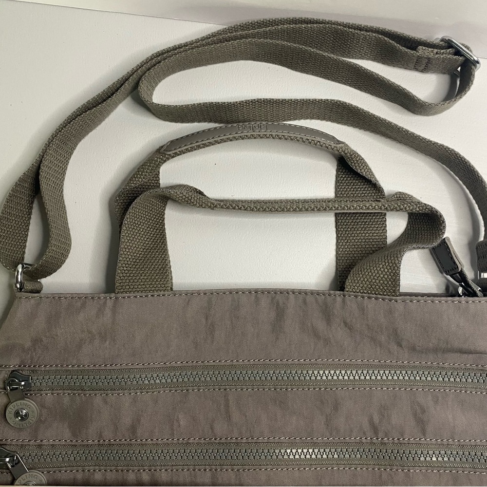 Kipling Bag Women Crossbody Satchel gray MIAH NWOT - Picture 4 of 9